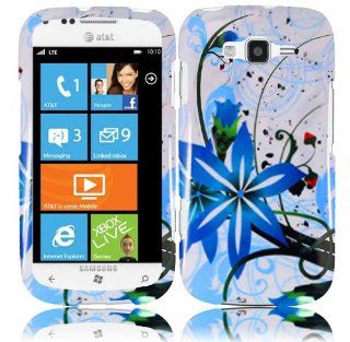 For Samsung Focus 2 II i667 Hard Design Cover Case Blue Splash Cell Phones & Accessories