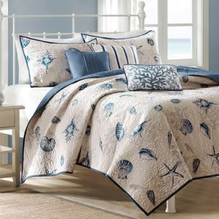 Madison Park Bayside 6 Piece Quilted Coverlet Set