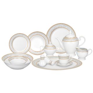 Giada 57 Piece Porcelain Dinnerware Set