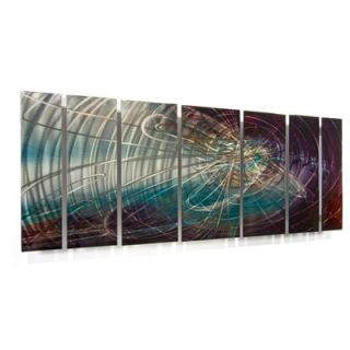 All My Walls Abstract by Ash Carl Metal Wall Art in Gray Multi   23.5