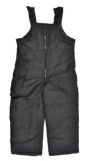 London Fog Girls Solid Printed Black Outerwear Snow Bibs (4) Clothing