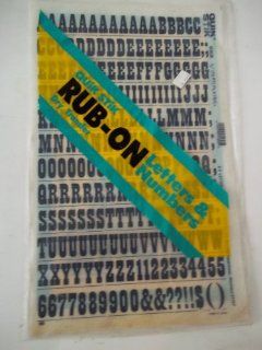 Quik Stik, 693, Rub On, Dry Transfer, Letters & Numbers, 3/4", (72 Pt), Playbill, Black, Made in USA