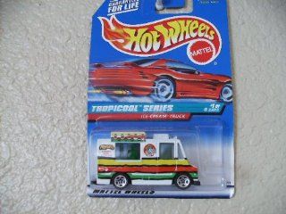 Hot Wheels Ice Cream Truck #693 1998 Tropicool Series Red Card with White Logo and Fruit Tampo Toys & Games