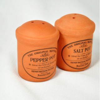 Henry Watson Original Suffolk Terracotta Cruet Salt and Pepper Set