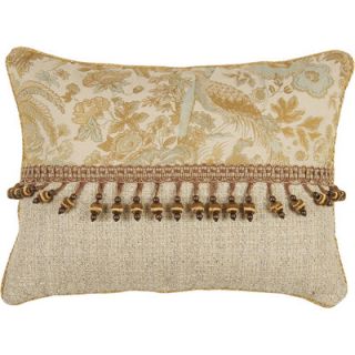 Jennifer Taylor Espresso Synthetic Pillow with Cord, Braid and Tassel