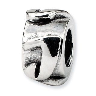 Reflection Beads Sterling Silver Reflections Letter J Message Bead Bead Charms Jewelry