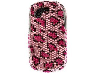 Samsung Gravity T T669 Full Diamond Case   Pink Leopard Design Cell Phones & Accessories