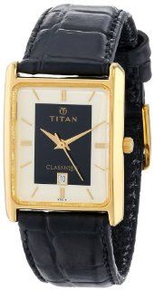 Titan Unisex 669YL06 Classique Gold Tone Date Function Watch Watches