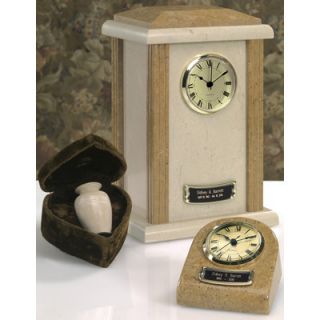 Star Legacy Funeral Network Clock Tower Deluxe Desktop Natural Marble