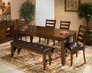Intercon Kona 6 pc Solid Wood Dining Table Set   KA TA 4278B RAI C 4_CH 669L 1650L   Dining Room Furniture Sets