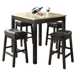 Monarch Specialties Inc. 5 Piece Counter Height Dining Set