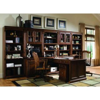 Hooker Furniture Brookhaven 78 H Tall Bookcase in Medium Clear Cherry