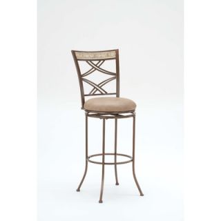 Hillsdale Alcoma Swivel Stool in Brown Crystal
