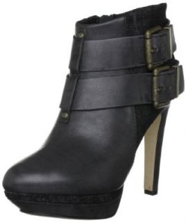 Diesel Women's Sydnay Ankle Boot, Black Leather, 10 M US Shoes