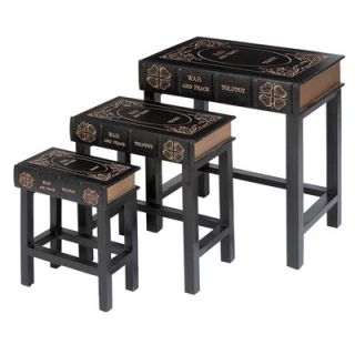 Woodland Imports 3 Piece Nesting Tables
