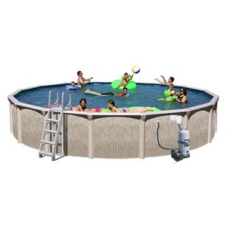 Heritage Pools Galveston Round Above Ground Pool with Cartridge Filter