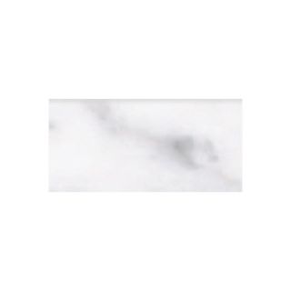 Faber Calacatta High Definition 6 x 3 Bullnose Tile Trim in White