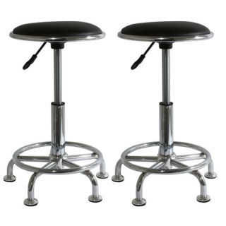 Height Adjustable AmeriHome 2 Piece Undersized Stool with Low Profile