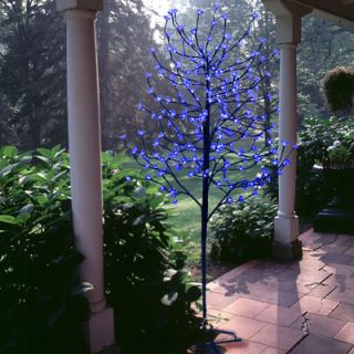 Inc 6.5 Blossom Artificial Christmas Tree with 240 Blue LED Lights