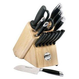KitchenAid Cooks Series 14 Piece Cutlery Block Set with Bonus Santoku Knife Kitchen & Dining