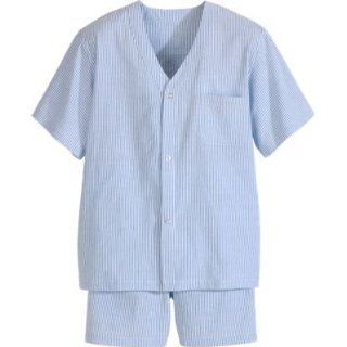 The Vermont Country Store   Men's Seersucker Shortie Pajamas   Pajamas at  Mens Clothing store Pajama Sets