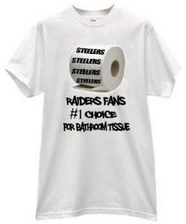 RAIDERS TOILET PAPER CRAP ON STEELERS T SHIRT jersey Clothing