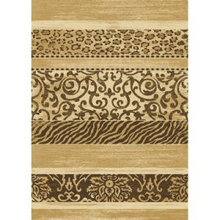 Central Oriental Radiance Skins Tangiers Brown Rug