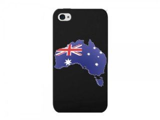 Cellet Black Proguard Case with Australia Flag on its Map for Apple iPhone 4 & 4S Cell Phones & Accessories
