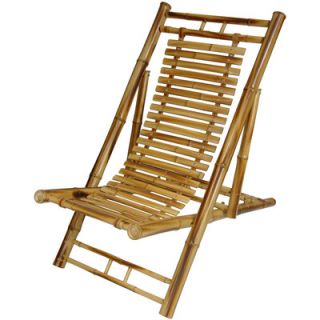 Oriental Furniture Japanese Bamboo Folding Chair