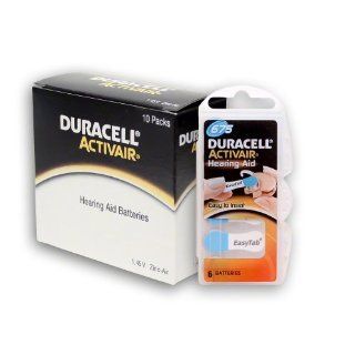 60 Duracell Hearing Aid Batteries Size 675 Health & Personal Care