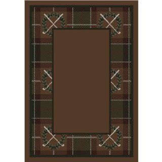 Milliken Activity Country Clubs Border Golf Novelty Rug 10'9" x 13'   Area Rugs