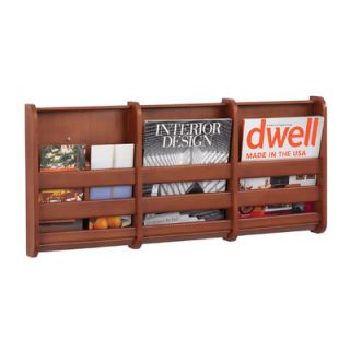 Safco Products Bamboo Magazine Wall Rack