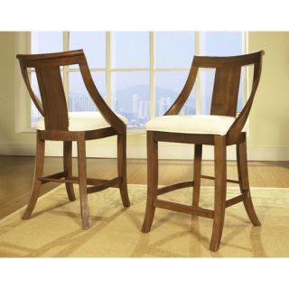 Barstool Gatsby collection Medium brown finish Hardwood solids and