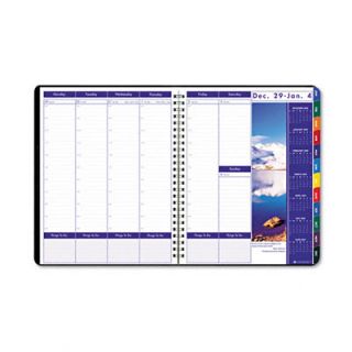 Doolittle Earthscapes Weekly/Monthly Planner, 8 1/2 x 11, Black, 2013