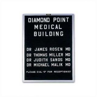 Marsh Wall Mounted Open Face Directory Boards   Aluminum