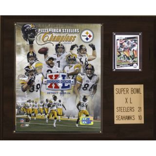 NFL Steelers Super Bowl XL Champions Plaque