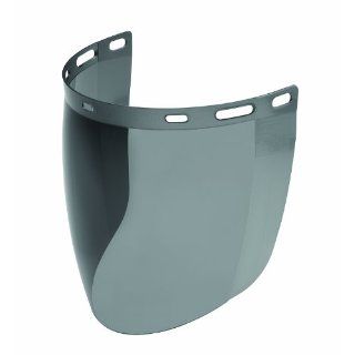 Gateway Safety 678 Venom Cylindrical Molded Contemporary Replacement Headgear Visor, Gray Lens, 8" Length x 15 1/2" Width x 0.060" Thick Welding Helmets