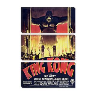 iCanvasArt King Kong (Movie) Advertising Vintage Poster