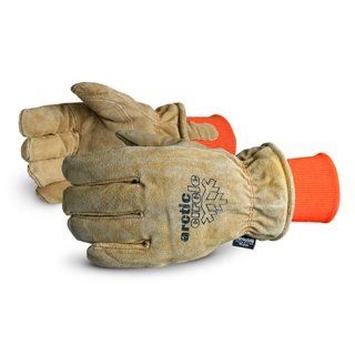 Superior 678AFTLK Arctic Circle Split Leather Thinsulate Lined Freezer Glove, Work, Large, Brown (Pack of 1 Dozen) Artic Work Gloves