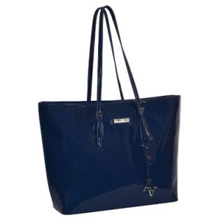 Adrienne Vittadini Patent Aubrey Shopper Tote Bag
