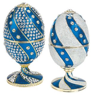 Design Toscano Count Nikolay Faberge   Style Enameled Egg (Set of 2)