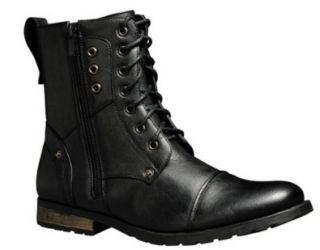 Bonafini Men's D 703 Lace Up Dress Boots (9 D(M) US, Black) Shoes