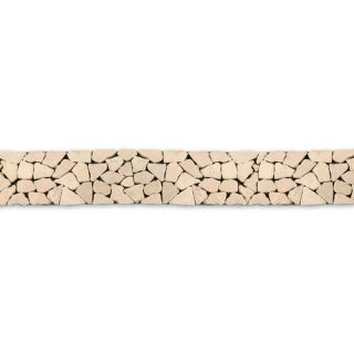Solistone Decorative Pebbles 39 x 4 Interlocking Border Tile in