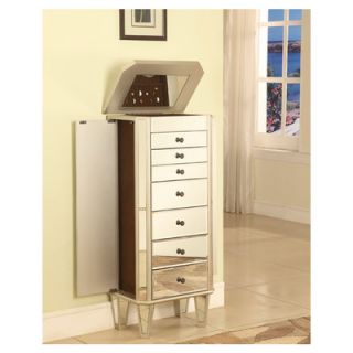 Powell Furniture Jewelry Armoire with Mirror