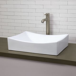 DecoLav Classically Redefined Rectangular Vessel Bathroom Sink   1446