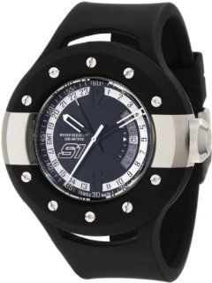 Invicta Men's 1364 S1 GMT Black Dial Black Polyurethane Watch Invicta Watches
