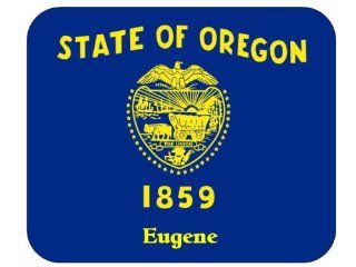 US State Flag   Eugene, Oregon (OR) Mouse Pad 