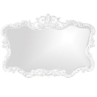 Howard Elliott Lacquered Talida Mirror in Glossy White