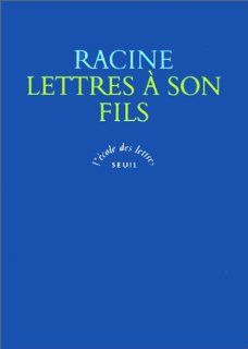Lettres  son fils (9782020239066) Jean Racine, Jean Rohou Books