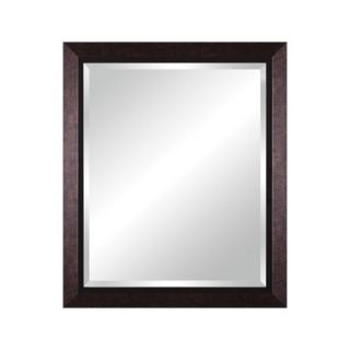 Vanity Beveled Mirror in Mottled Black Brown